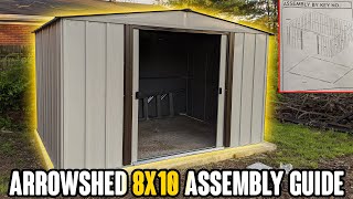 Arrow Shed Assembly  Step By Step [upl. by Comethuauc414]