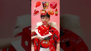 Random Red Color food MUKBANG2🥵🥩 shorts [upl. by Batsheva]