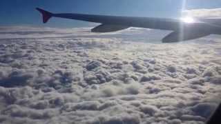 Airplane taking off amp ascending above the clouds [upl. by Warenne]