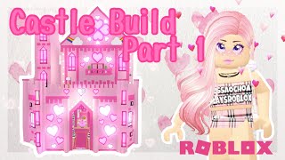 ♡ PRINCESS SKY CASTLE SPEED BUILD PART 1 ♡ ADOPT ME ROBLOX Leah Ashe Castle [upl. by Llemert]