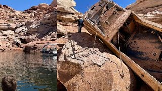 Low water level on Lake Powell reveals surprise [upl. by Aivartal104]