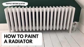 How to Paint a Radiator Spray vs Brush [upl. by Kirt]