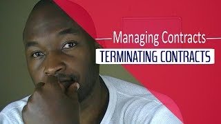 Termination of CONTRACTS [upl. by Dawn]