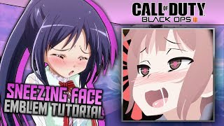 Black Ops 4 Sneezing Face  Anime Emblem Tutorial [upl. by Aihsenor]