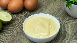 ঘরে তৈরি বেসিক মেয়োনেজ  Homemade basic mayonnaise  Easy mayonnaise recipe  Mayo recipe Bangla [upl. by Dewayne]