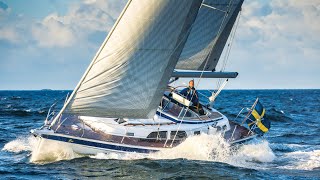 HallbergRassy 40C boat test  A turbocharged offshore cruising yacht  Yachting Monthly [upl. by Laohcin925]