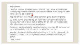 Skriva på SFI  Ge tips och råd [upl. by Etac318]