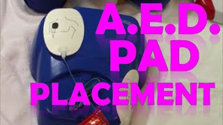 AED Pad Placement  How to Use Defibrillator Pads [upl. by Oiramd]