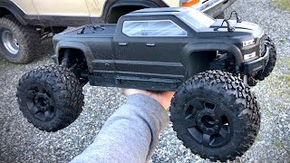 ARRMA BIG ROCK 4X4 V3 3S BLX Brushless Monster Truck UNBOXING AND REVIEW BASHING [upl. by Piggy]