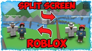 Play Roblox Split Screen on 2 Accounts at the Same Time on PC  2021 [upl. by Leventis]