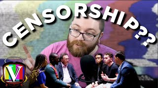 Vaush Reacts To MORONIC Jubilee Censorship Panel [upl. by Aicelav291]