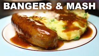 Quick bangers and mash  onion and Marmite gravy  Irish champ [upl. by Aerdnna]