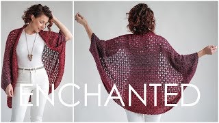 Enchanted Cardigan  Easy Knit Sweater Pattern for Beginners MAGICAL [upl. by Edelson]