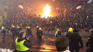 Crvena Zvezda  Partizan Beograd 20131102  Grobari burned Marakana 12 mins long video VI [upl. by Ssitnerp]