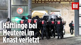 Gefängnismeuterei Polizei stürmt Knast in Thüringen  JVA Untermaßfeld [upl. by Hirsh559]