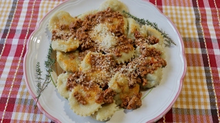 How to Make Meat Filled Ravioli Called Tordelli  Pasta Grannies [upl. by Eran325]