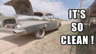 WE DRAG AN ABANDONED 57 CHEVY HOME [upl. by Humfrid]