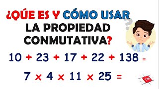 PROPIEDAD CONMUTATIVA EN SUMA Y MULTIPLICACIÓN [upl. by Nwahsaj]