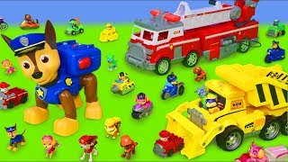 Psi Patrol zabawki  Chase cięzarówka strażak Marshall  Paw Patrol Toys [upl. by Fessuoy]