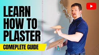 Plastering A Wall For Beginners  FULL PROCESS FROM START TO FINISH [upl. by Noseyt]