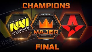 NaVi vs Astralis  Nuke FACEIT Major London 2018 [upl. by Ahsenrac408]