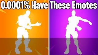 TOP 10 RAREST DANCES amp EMOTES IN FORTNITE [upl. by Hallerson921]