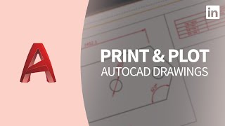 AutoCAD Tutorial  How to PRINT AND PLOT a drawing [upl. by Nittirb925]