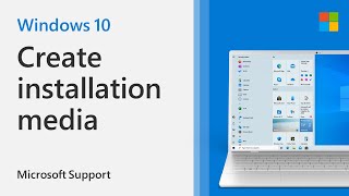 How to Create Installation Media for Windows 10  Microsoft [upl. by Irik469]