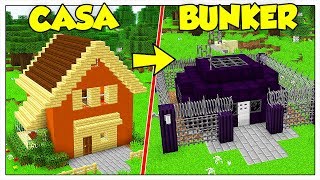 TRASFORMIAMO LA MIA CASA IN BUNKER INDISTRUTTIBILE  Minecraft ITA [upl. by Cinomod634]