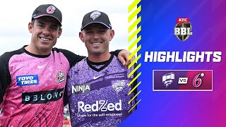 Hobart Hurricanes v Sydney Sixers Match Highlights  BBL14 [upl. by Eilram]