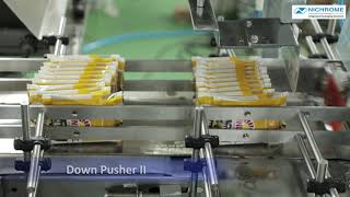 Automatic Pouch Packing System  Bundling and wrapping  Flexiwrap ST [upl. by Oicor]