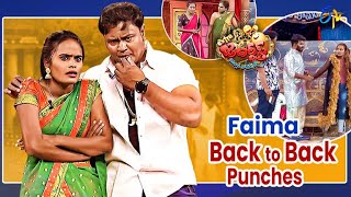 Faima Back to Back Punches  Extra Jabardasth  ETV Telugu [upl. by Adnaluoy145]