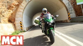 Kawasaki Ninja H2 SX  First Rides  Motorcyclenewscom [upl. by Rives]