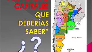 PROVINCIAS Y CAPITALES DE ARGENTINA APRENDE JUGANDO Y NO TE LA OLVIDARAS [upl. by Aryl]