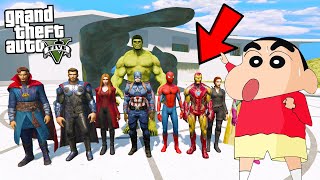 SHINCHAN and FRANKLIN Meets AVENGERS in GTA 5  VeryNuclearOP [upl. by Rosie]