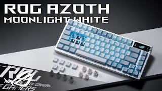 ROG Azoth Moonlight White  Product Video  ROG [upl. by Creedon]