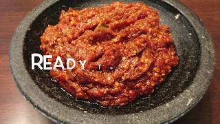 Homemade Indonesian Spicy Chili Paste Sambal [upl. by Mehsah]