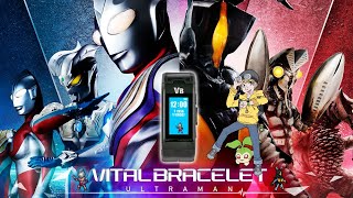 Vital Bracelet Characters Ultraman 55th Edition Unboxing and Gameplay [upl. by Caralie]