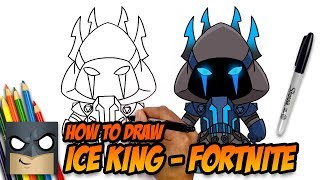 How to Draw Fortnite  Ice King  StepbyStep [upl. by Christan]