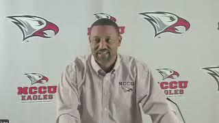 NCCU Weekly Press conference Week 10 vs SCSU [upl. by Felicdad]