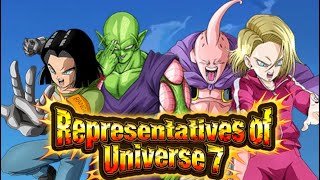 REPRESENTATIVES OF UNIVERSE 7 EXTREME Z BATTLE GUIDE DBZ DOKKAN BATTLE [upl. by Pufahl85]