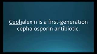 How to pronounce cephalexin Keflex Memorizing Pharmacology Flashcard [upl. by Schmidt]