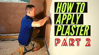 How To Apply Plaster Flat IN DEPTH TUTORIAL [upl. by Mcgaw]