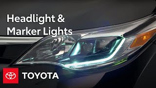 Toyota HowTo Headlight amp Marker Lights  Toyota [upl. by Nuaj]