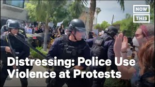 Police Across the US Unleash Violence on Peaceful Protesters  NowThis [upl. by Nirej979]