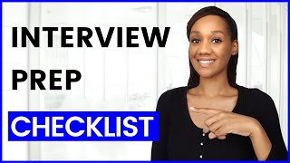 Interview Prep Checklist Transform Your Interview Performance [upl. by Akcinehs]