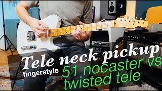 FINGERSTYLE 51 Nocaster vs Twisted Tele Pickups neck Fender Custom Shop 52 Tele [upl. by Grote]