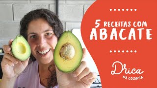 5 receitas incríveis com ABACATE [upl. by Poore]