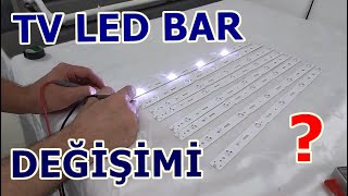 TV LED DEĞİŞİMİ NASIL YAPILIR VE KİM YAPMALITV PANELİ KIRILIRSA [upl. by Clower520]