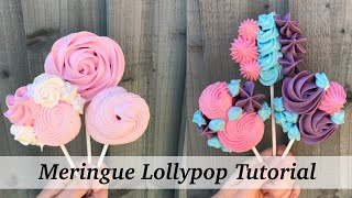 Meringue Lollypops Tutorial [upl. by Nunci]